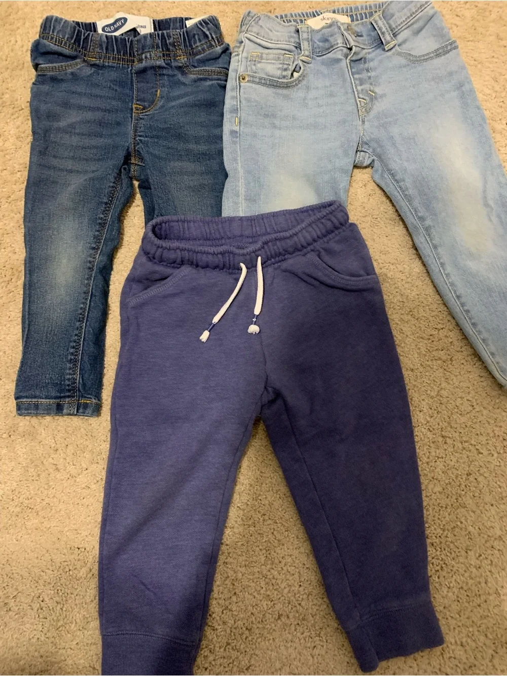 Girls 2T Pants Bundle Lot Jeans Sweatpants Toddler EUC